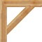 Ekena Millwork Traditional Block Rough Sawn Bracket, Western Red Cedar, 6"W x 38"D x 38"H BKT06X38X38TRA05RWR - alternate 3